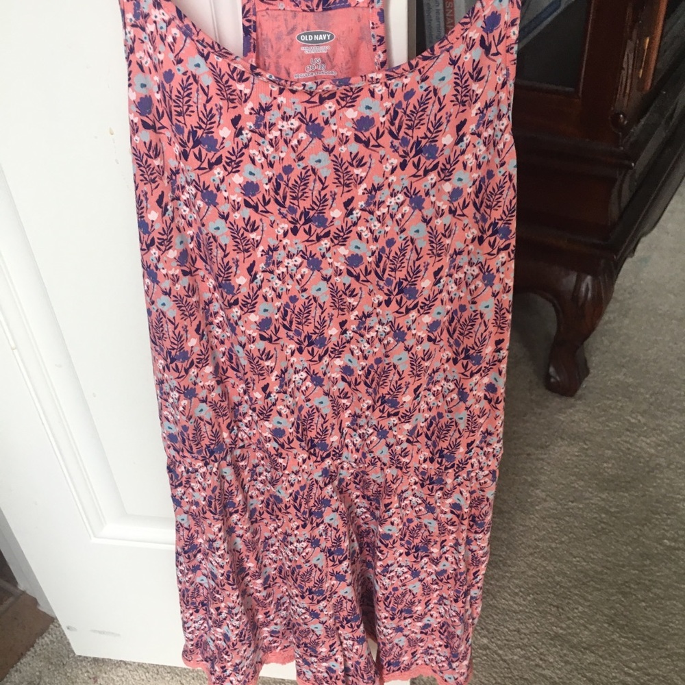 Old Navy Coral Floral romper